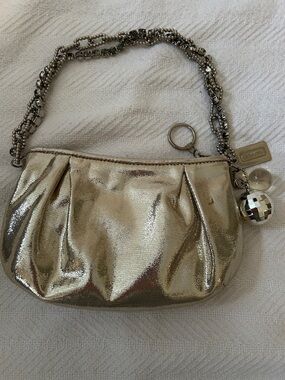 Coach Popping Gold Evening Bag